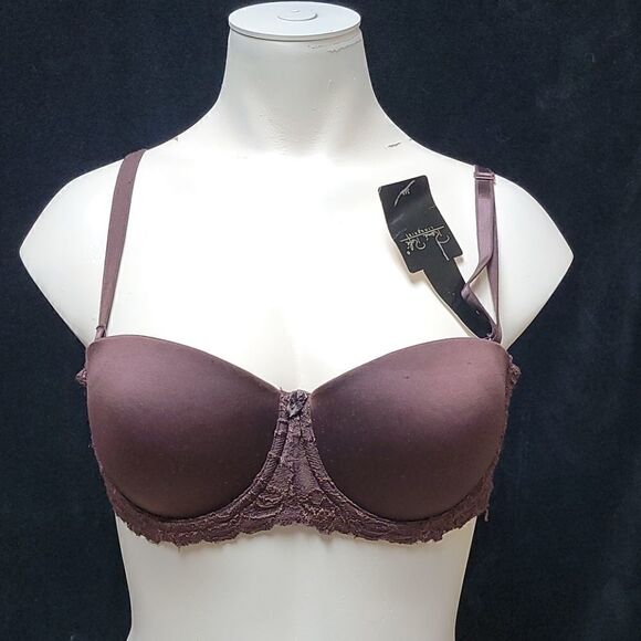 RENE ROFE BROWN CONVERTIBLE UNDERWIRE BRA, SIZE 36B - Picture 2 of 5